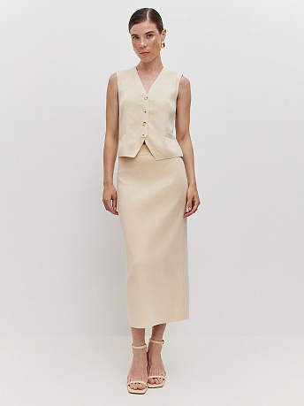 Юбка-миди с разрезом Матрикс