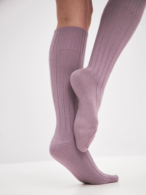 Гольфы трикотажные Степ (пыльная орхидея, 36-40)