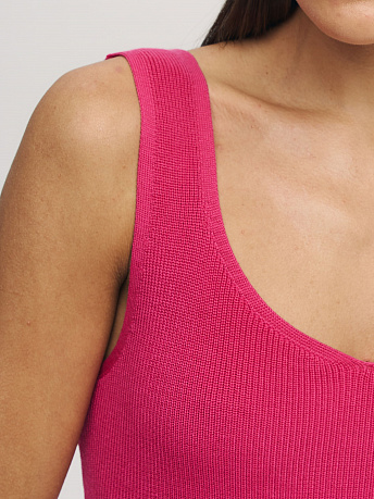 Макси платье с фигурным декольте Прима