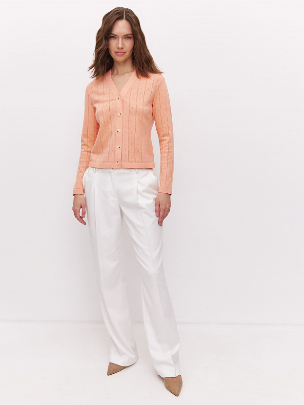 Джеси кардиган трикотажный (лососевый, 46)