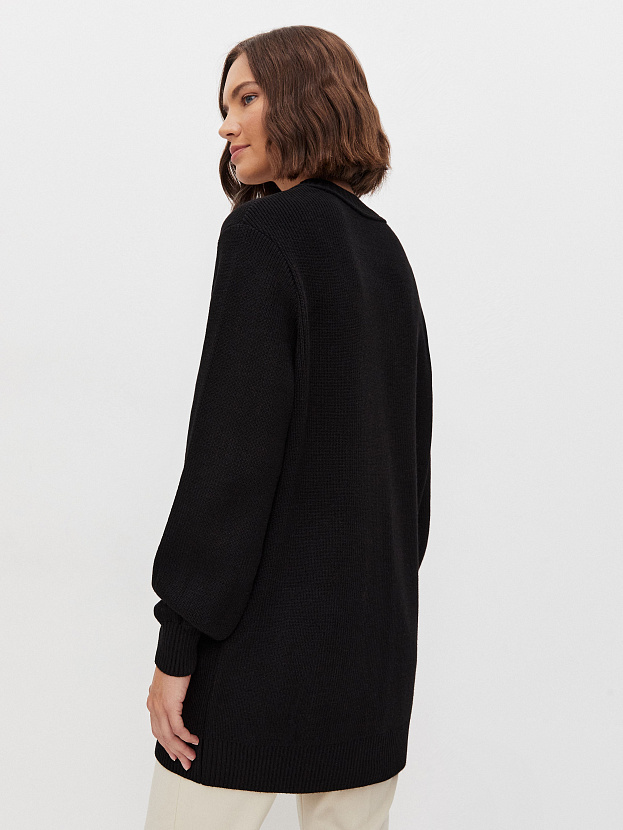 Блюз кардиган трикотажный (черный, 44-46)