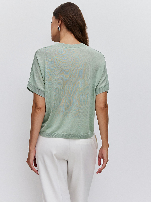 Мика джемпер (футболка) трикотажный (светло-зеленый, One size (44-52))