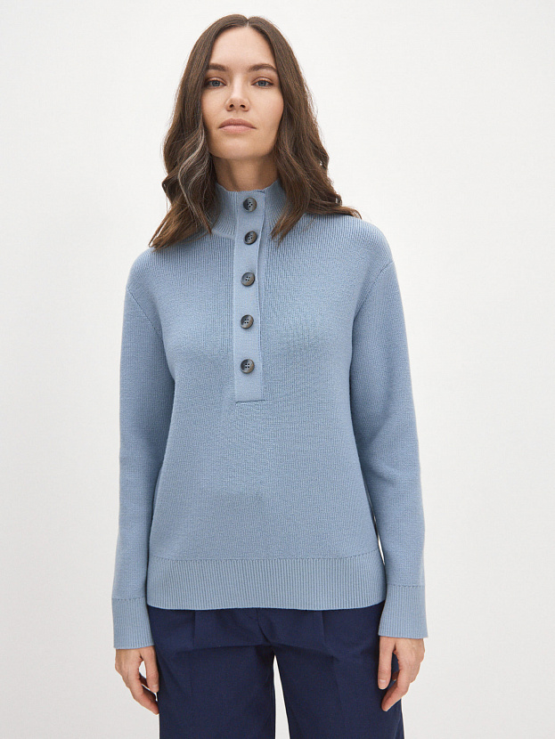 Мюнхен джемпер трикотажный (серо-голубой, 44-46)