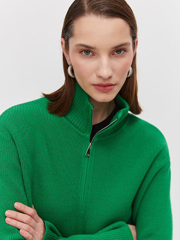 Азимут джемпер трикотажный (ярко-зеленый, 44-46)