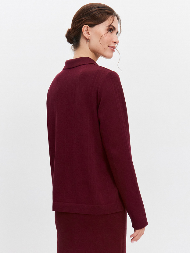 Мишель кардиган трикотажный (бордо, 44-46)