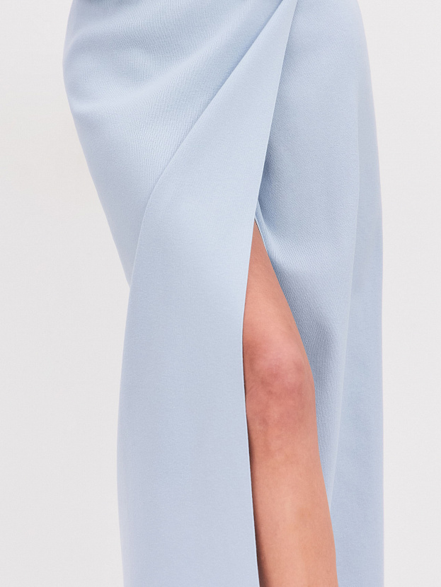 Диона юбка трикотажная (голубой, 44-46)