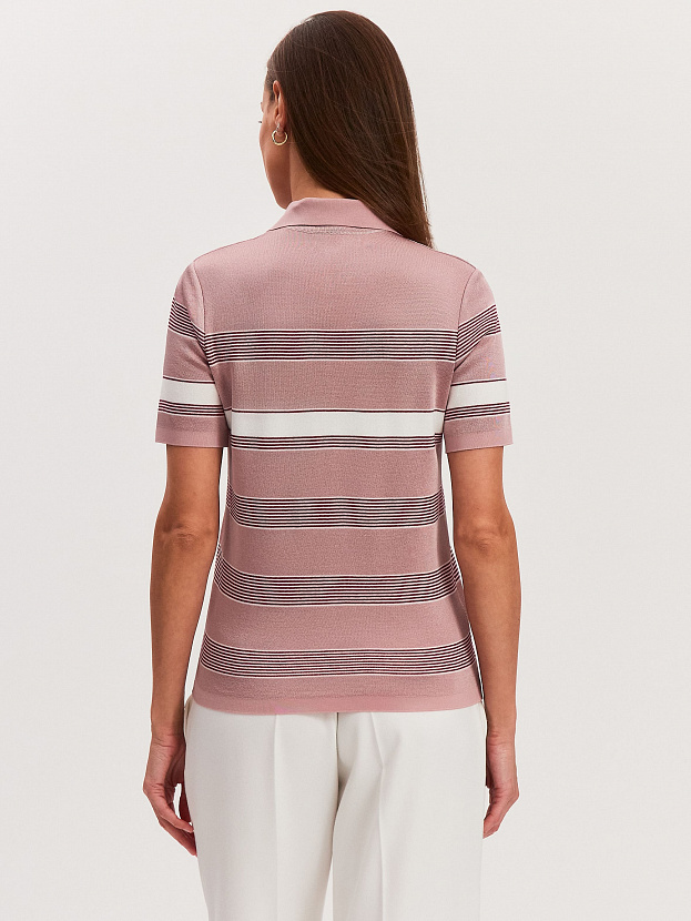 Лаура джемпер (поло) трикотажный (пудровый, 44-46)