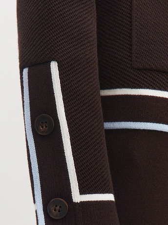 Жакет с акцентной отделкой кантом Майя