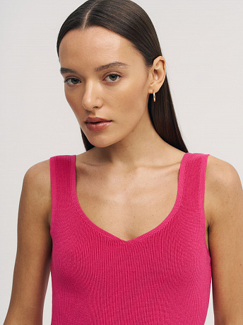 Макси платье с фигурным декольте Прима