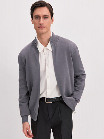 Кардиган мужской на молнии из хлопка