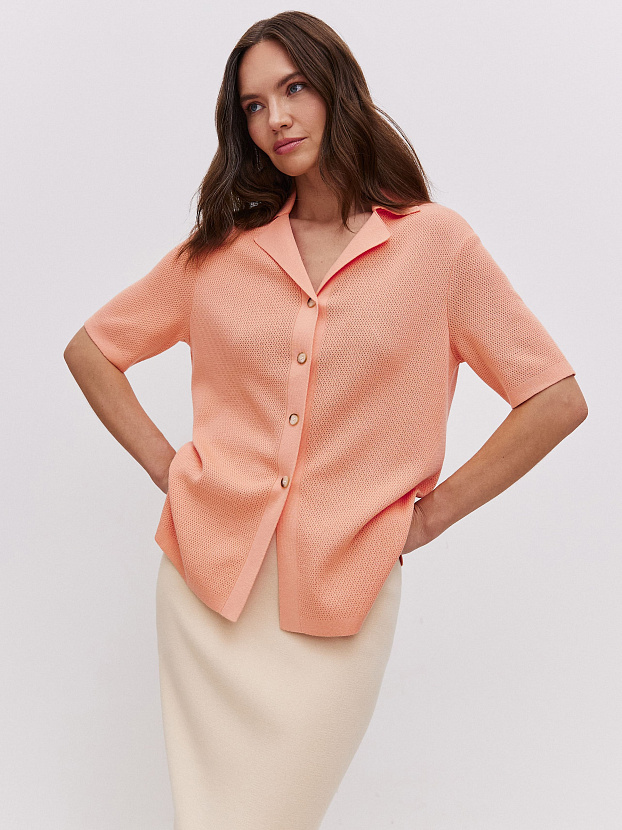 Эллада кардиган трикотажный (лососевый, 44-46)