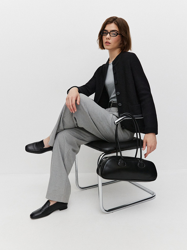 Аника кардиган трикотажный (черный, 44-46)