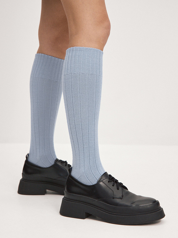 Гольфы трикотажные Степ (небесно-голубой, 36-40)