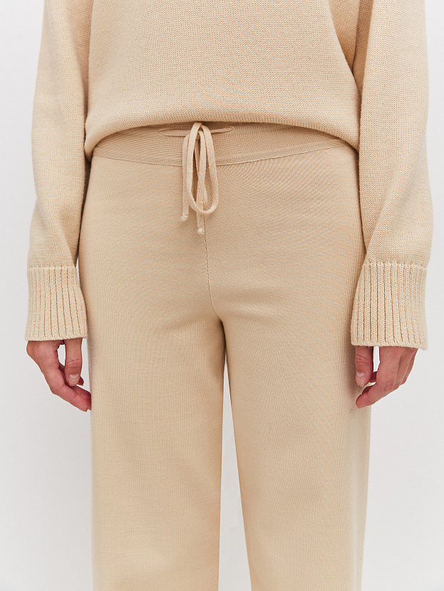 Джемми брюки трикотажные (кремовый, 44-46/164-170)