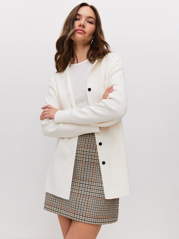 Фрида жакет трикотажный (белый, 44-46)