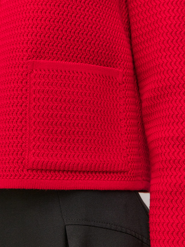 Селена жакет трикотажный (красный, 46)