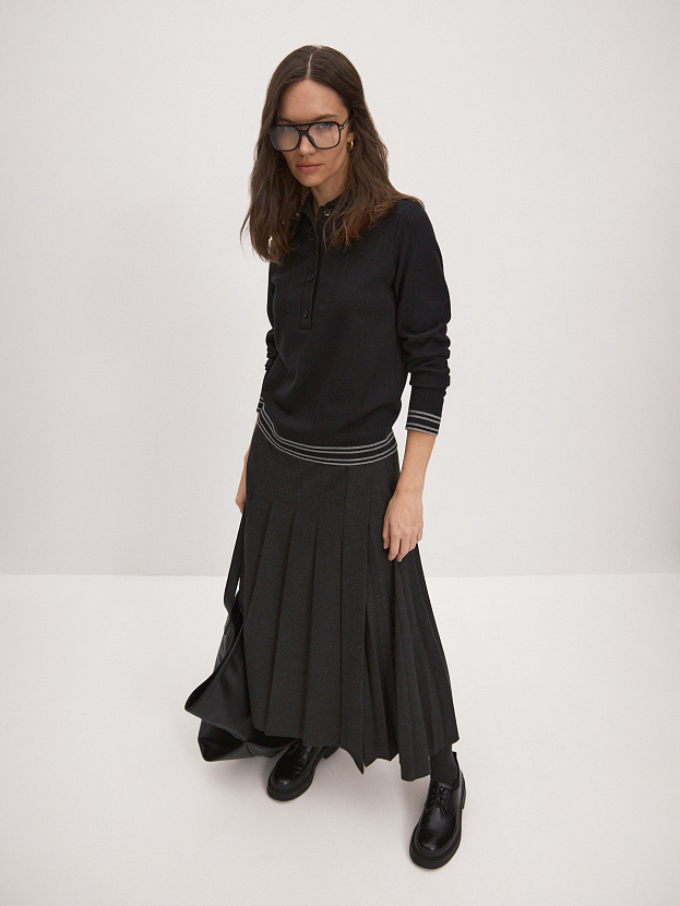 Кайли джемпер трикотажный (черный, 44-46)