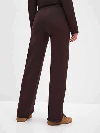 Брюки с шерстью мериноса и вискозой Сатурн