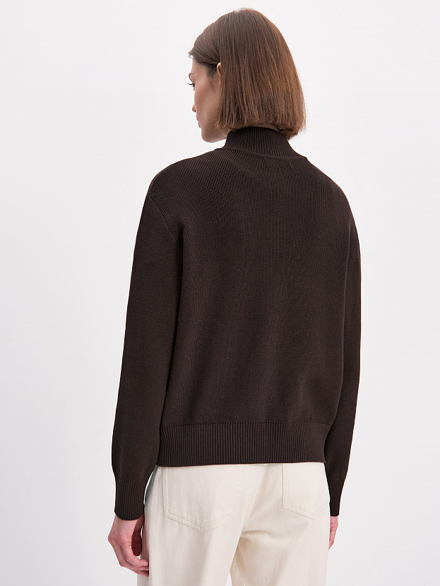 Латина кардиган трикотажный (темно-коричневый, 44-46)