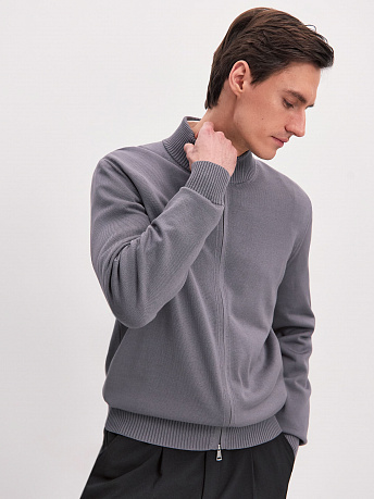 Кардиган мужской на молнии из хлопка