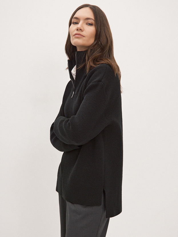 Ридми джемпер трикотажный (черный, 44-46)