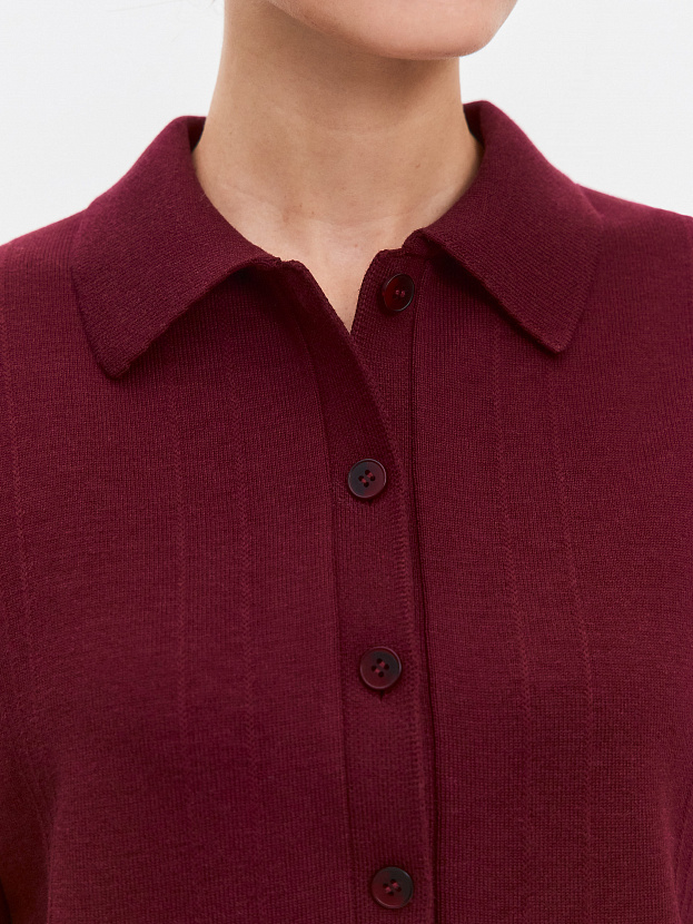 Мишель кардиган трикотажный (бордо, 44-46)