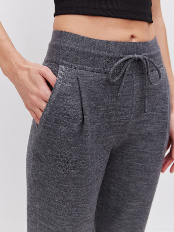 Брюки багги с шерстью мериноса с карманами Вест