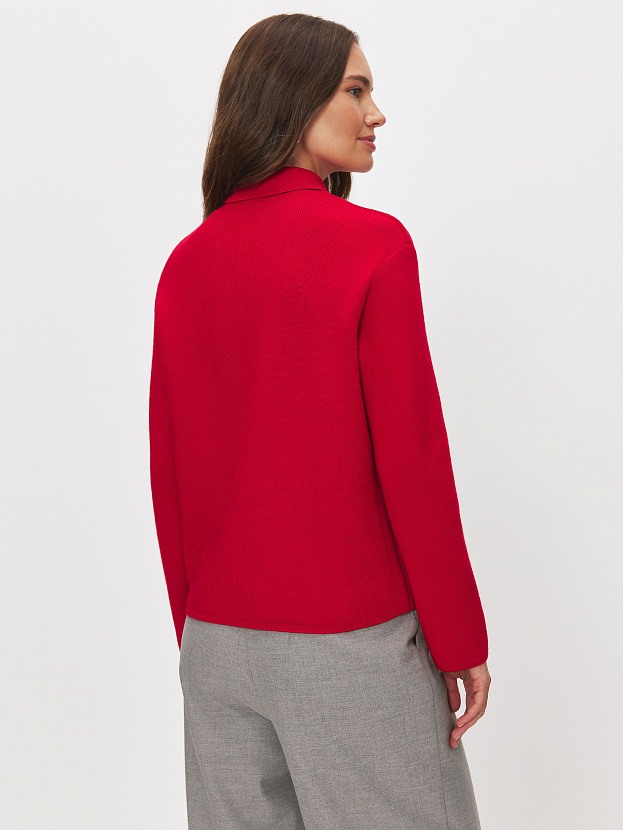 Крафт джемпер трикотажный (красный, 44-46)