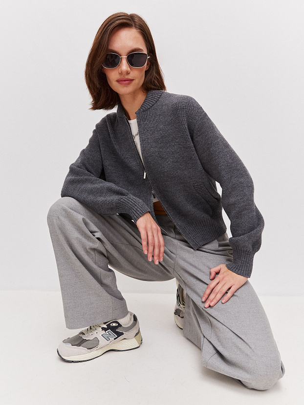 Эльба джемпер (бомбер) трикотажный (маренго, 44-46)