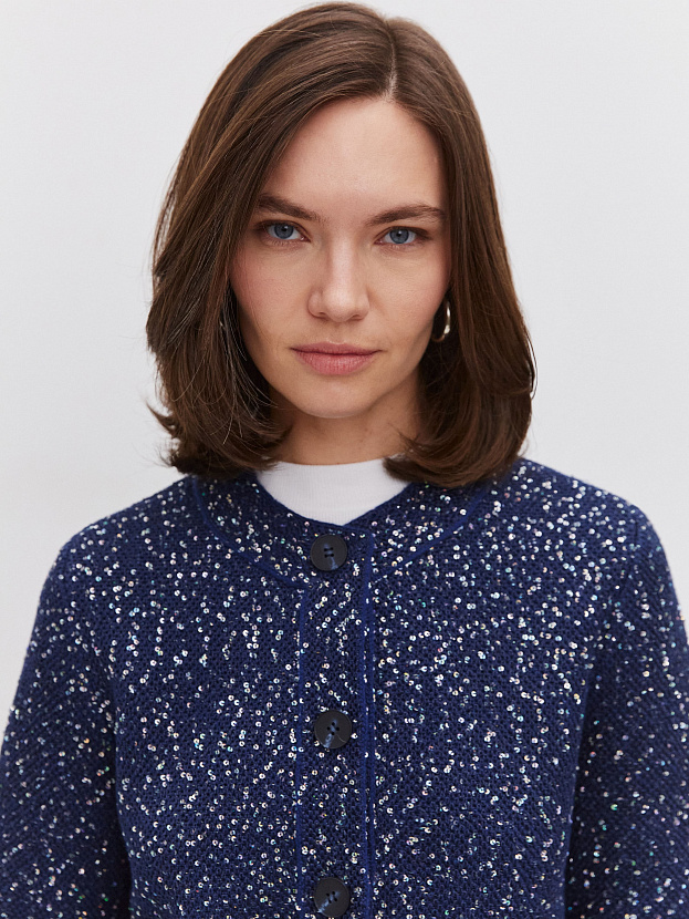 Антарес жакет трикотажный (синий, 44-46)