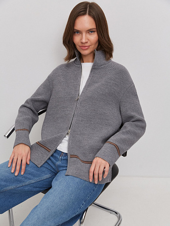 Джемпер из шерсти мериноса с высоким воротом Азимут