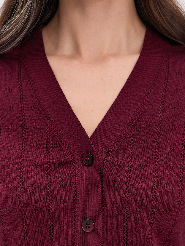 Джеси кардиган трикотажный (бордо, 46)