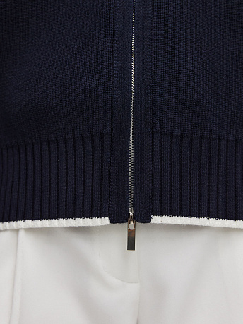 Бомбер из хлопка с отложным воротником Гранд