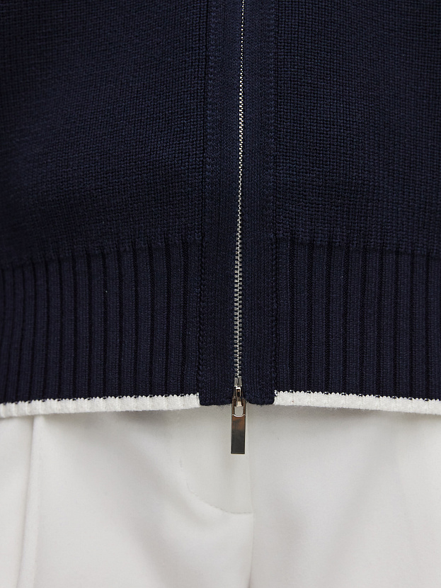 Гранд джемпер (бомбер) трикотажный (т.синий, 44-46)