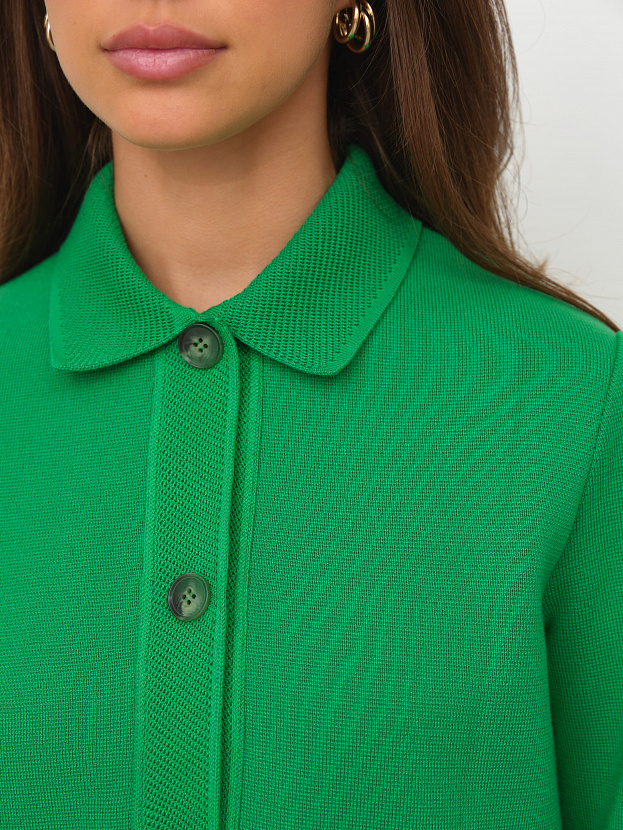 Ницца жакет трикотажный (ярко-зеленый, 46)