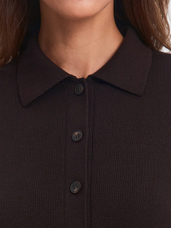 Платье-поло из хлопка и вискозы Сатори