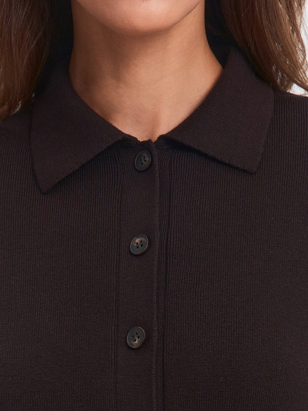 Сатори платье трикотажное (т. коричневый, 44-46)