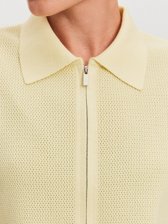 Жакет на молнии из хлопка и вискозы Равена