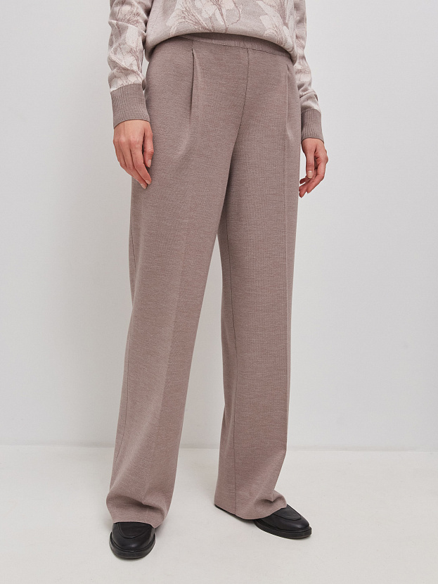 Арно брюки трикотажные (розовато-серый, 44-46/164-170)