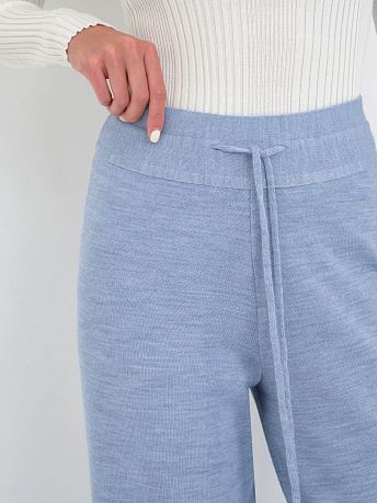 Брюки с шерстью мериноса и вискозой Сатурн