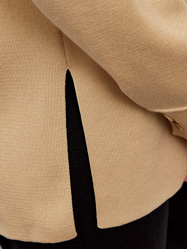 Тира кардиган трикотажный (светло-бежевый, 44-46)