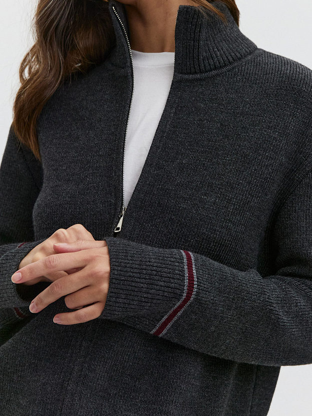 Азимут джемпер трикотажный (темно-серый, 44-46)