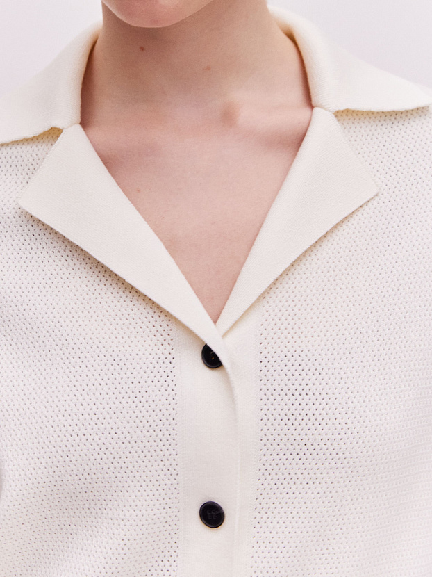 Эллада кардиган трикотажный (белый, 44-46)