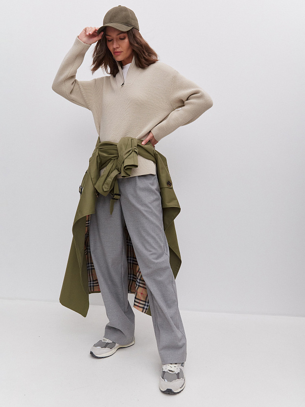 Ридми джемпер трикотажный (серо-бежевый, 44-46)