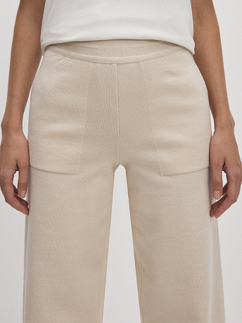 Брюки из шерсти мериноса с карманами Фуджи