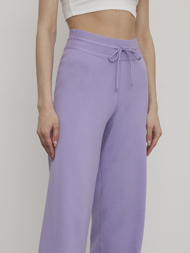 Палаццо брюки трикотажные (лаванда, 40-42/164-170)