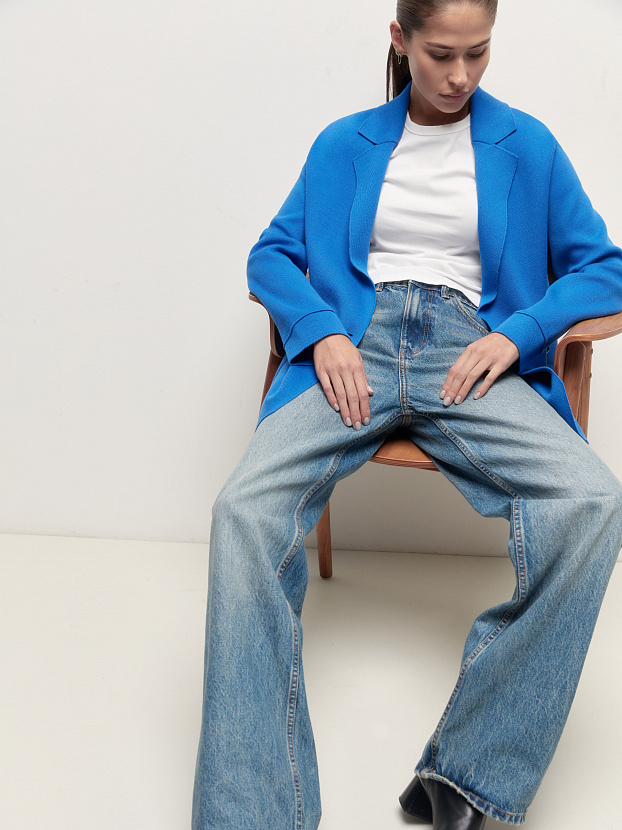 Монако пиджак трикотажный (ультрамарин, 44-46)