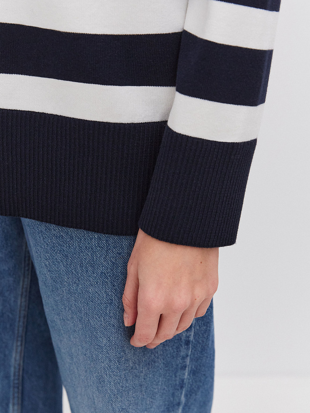 Астрид джемпер трикотажный (т.синий/белый, 44-46)