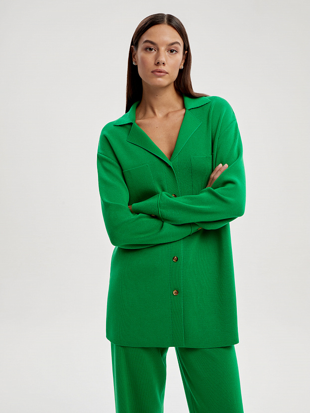 Портофино костюм (рубашка+брюки) трикотажный (ярко-зеленый, 40-42/164-170)