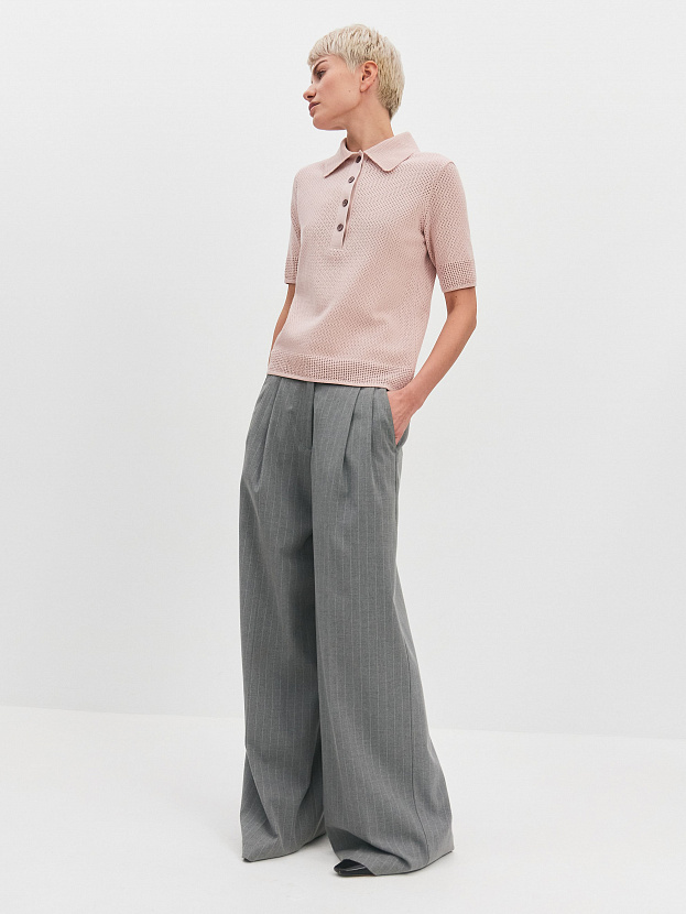 Симоне джемпер (футболка) трикотажный (пудровый, 44-46)